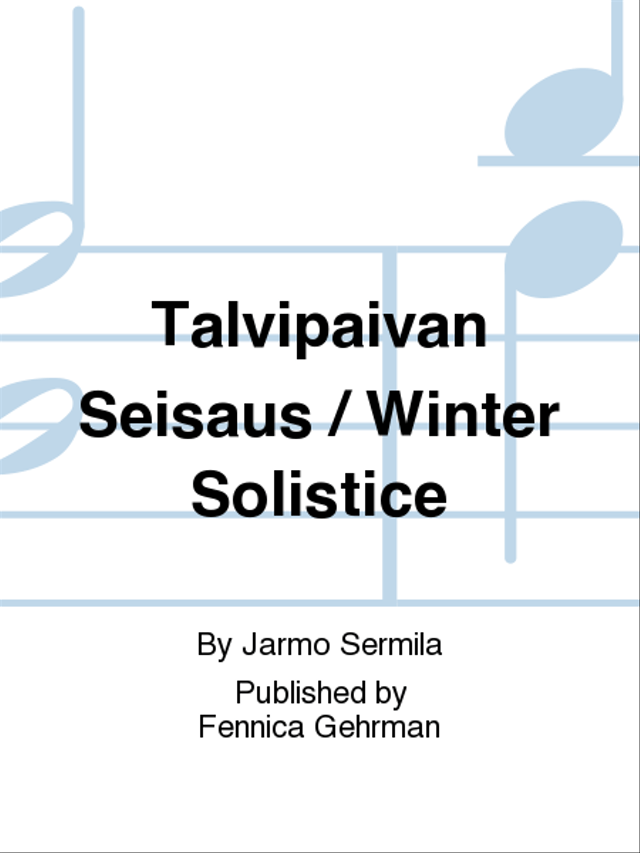 Talvipaivan Seisaus / Winter Solistice Voice scores gallery preview page 1