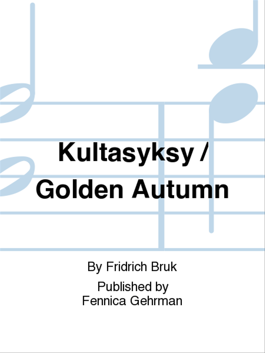Kultasyksy / Golden Autumn Piano Solo scores gallery preview page 1