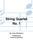 String Quartet No. 1 (Score)