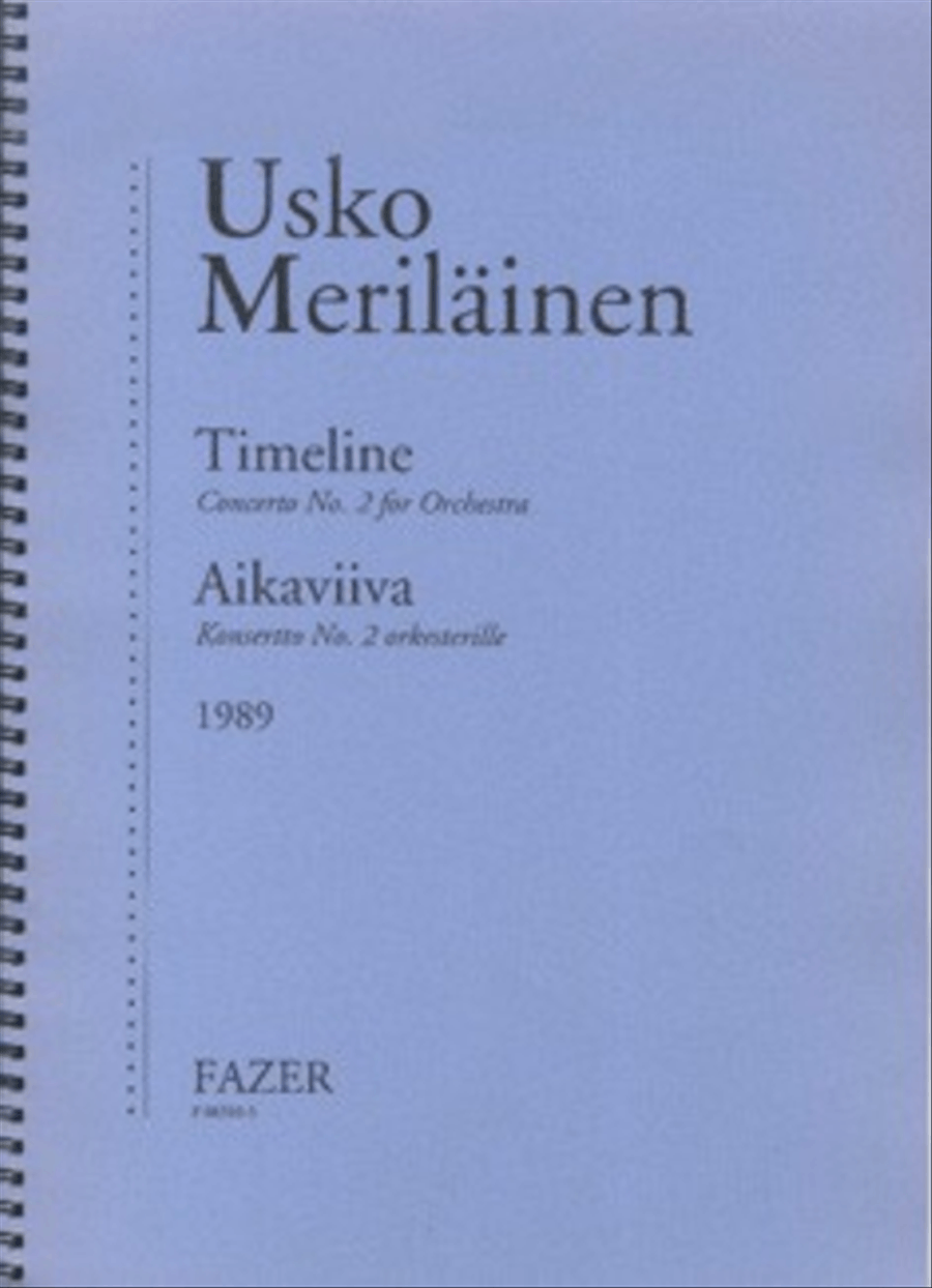 Aikaviiva / Timeline Concerto 2 Orchestra scores gallery preview page 1