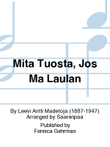 Mitä tuosta, jos ma laulan