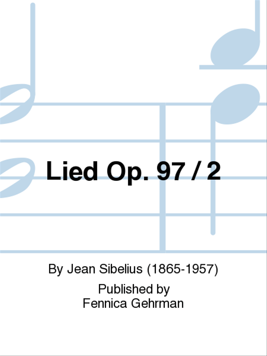 Lied Op. 97 / 2 Piano Solo scores gallery preview page 1