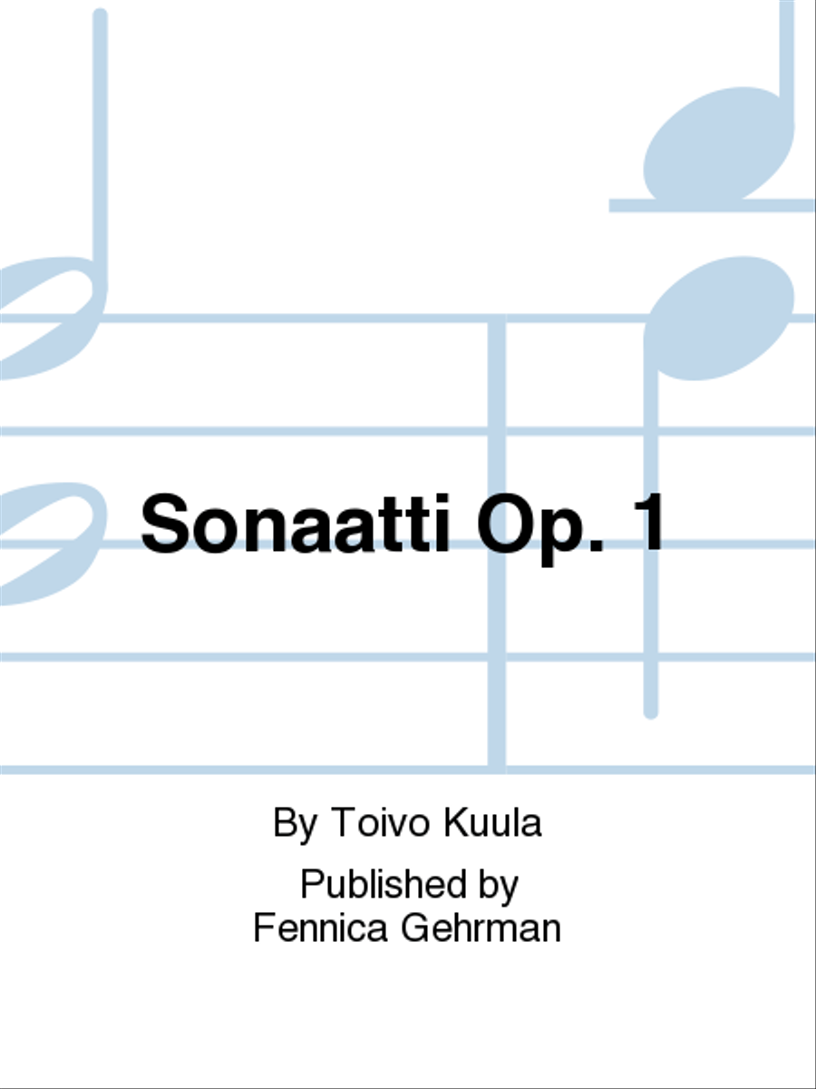 Sonaatti Op. 1 Violin Solo scores gallery preview page 1