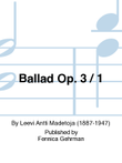 Ballad Op. 3/1