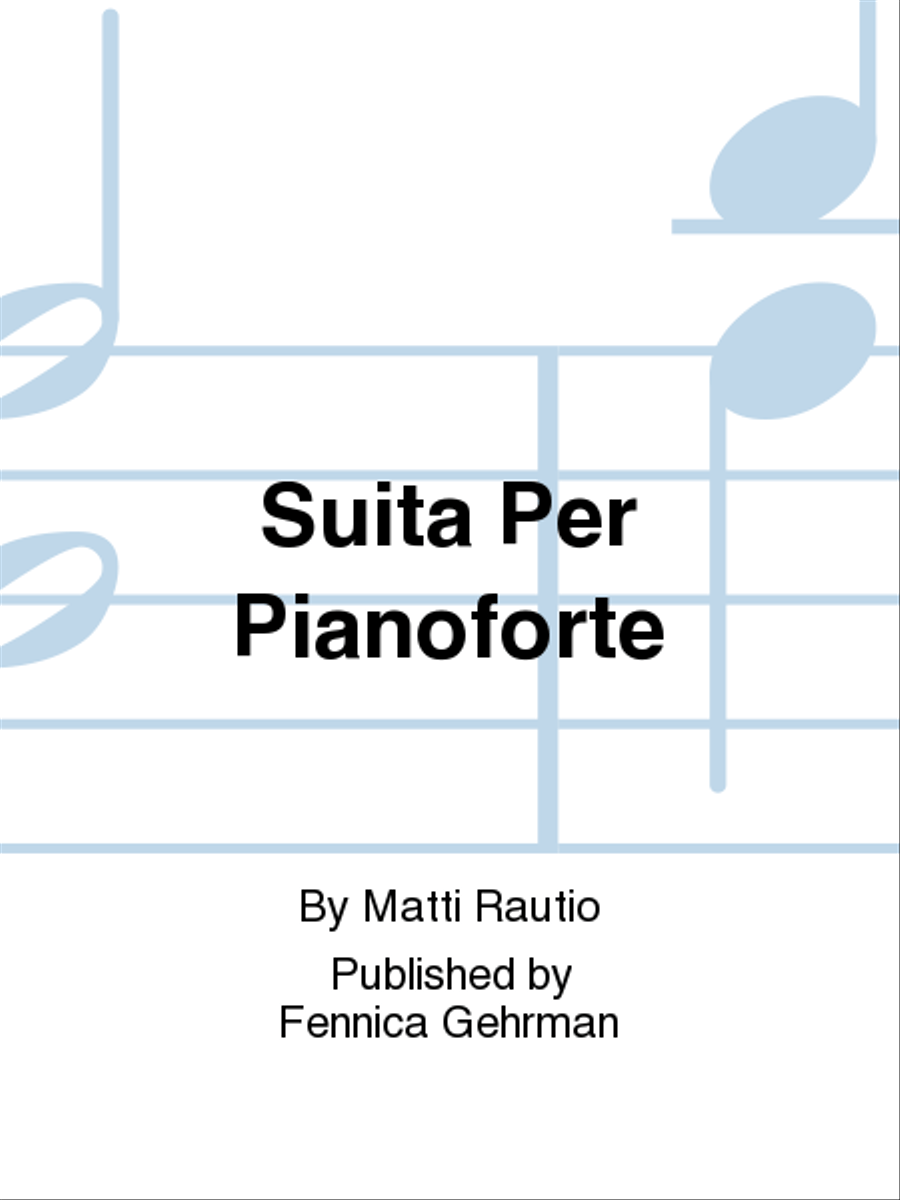 Suita Per Pianoforte Piano Solo scores gallery preview page 1