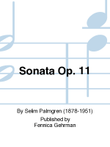 Sonata for piano in D Minor op 11
