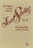 Five Pieces for Violin & Piano op 81