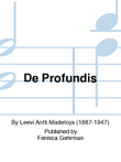 De profundis Op. 56