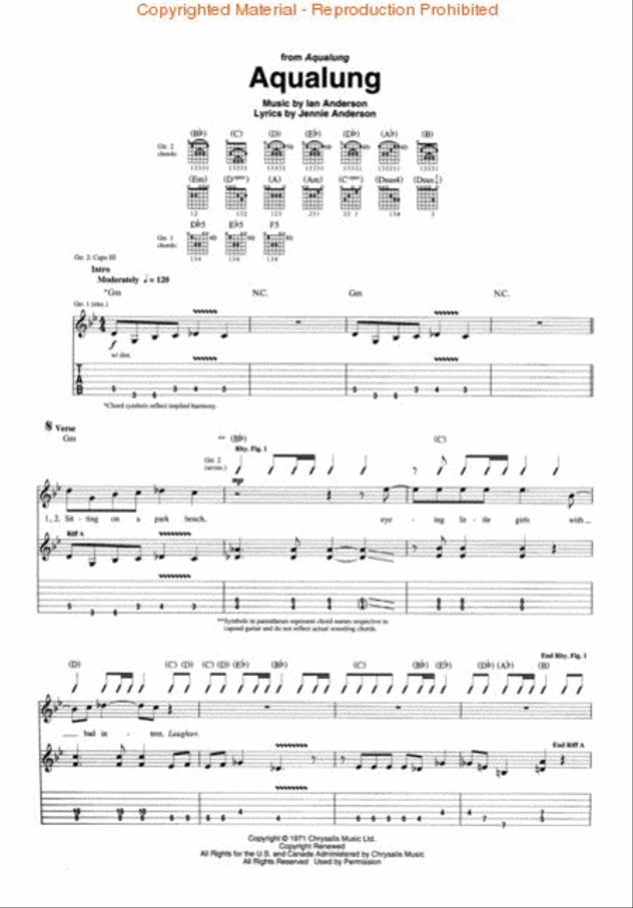Jethro Tull Guitar Anthology Electric Guitar scores gallery preview page 2