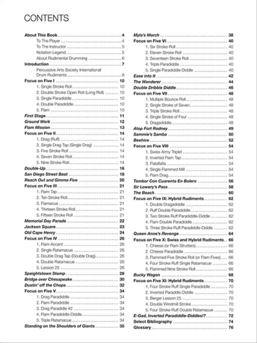 Rudimental Drum Solos for the Marching Snare Drummer Snare Drum scores gallery preview page 3