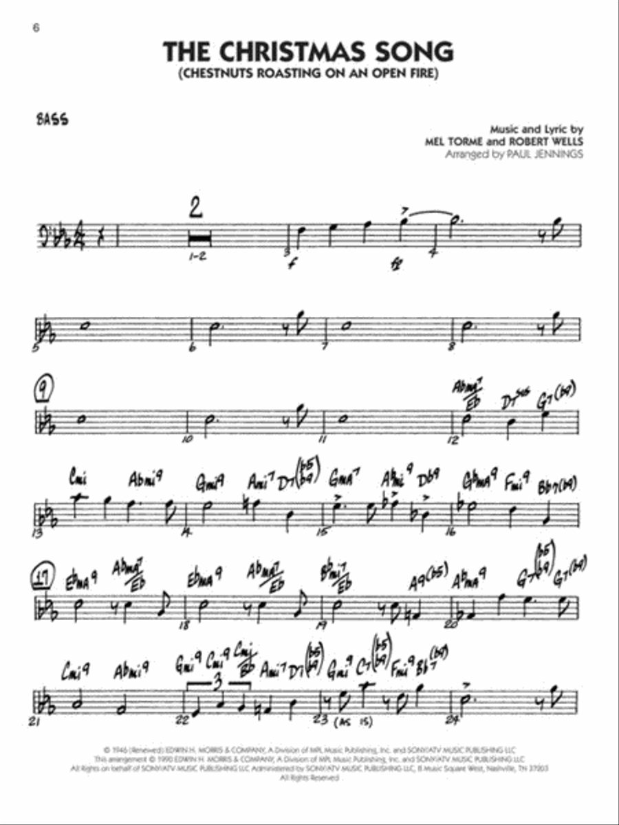 Christmas Favorites – Bass Big Band scores gallery preview page 4