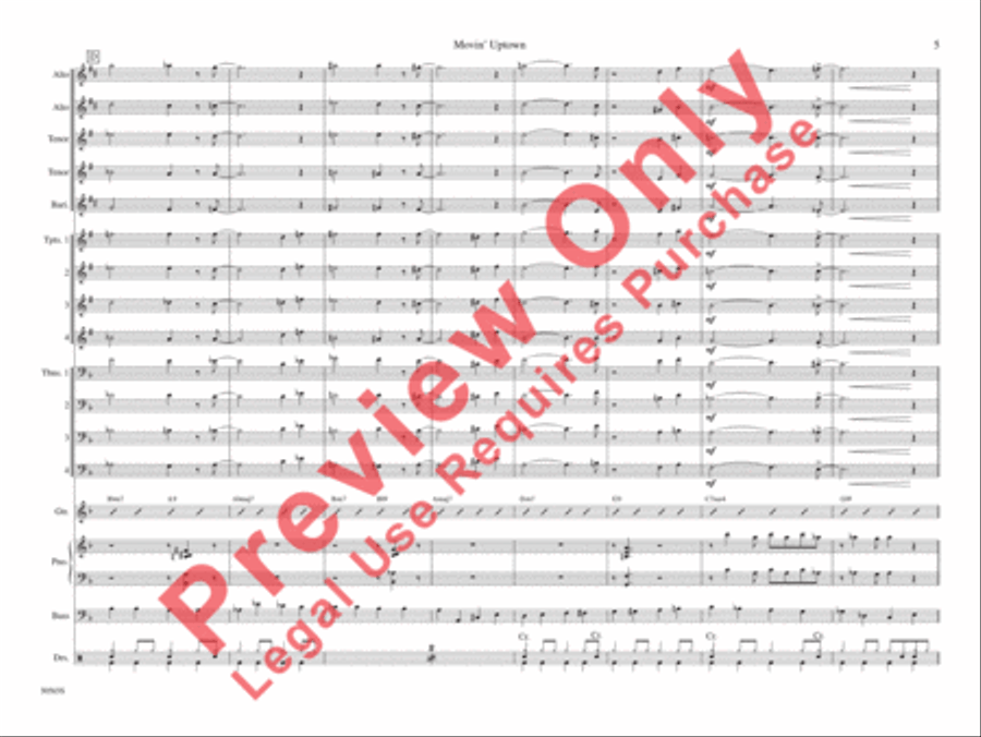 Movin' Uptown Movin' Uptown Jazz Ensemble scores gallery preview page 12