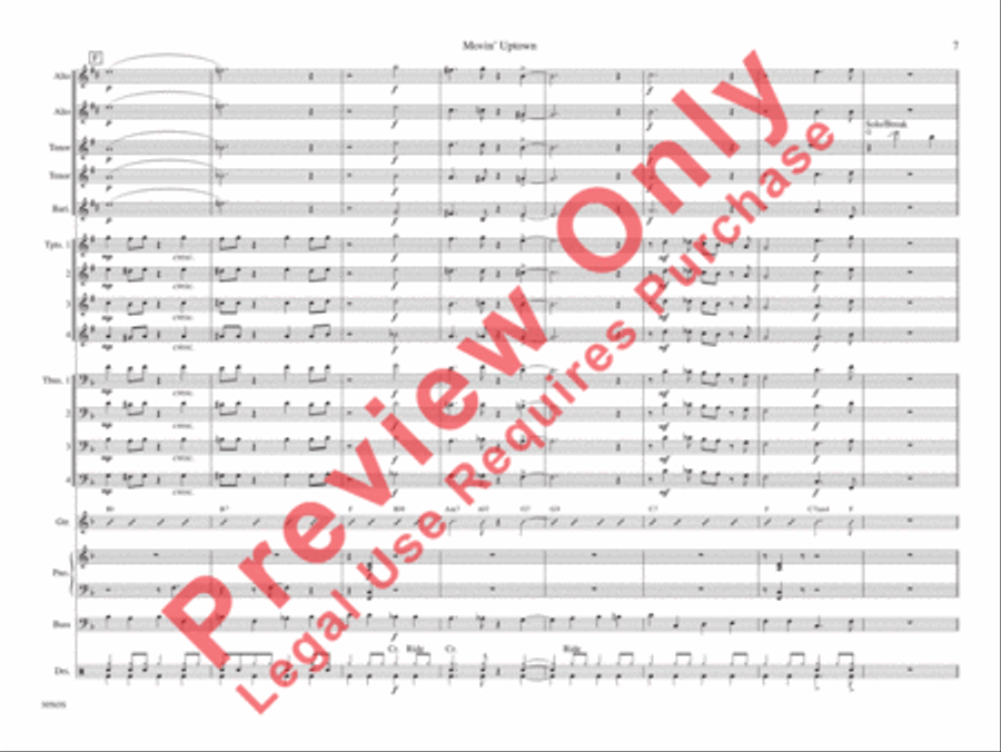 Movin' Uptown Movin' Uptown Jazz Ensemble scores gallery preview page 14