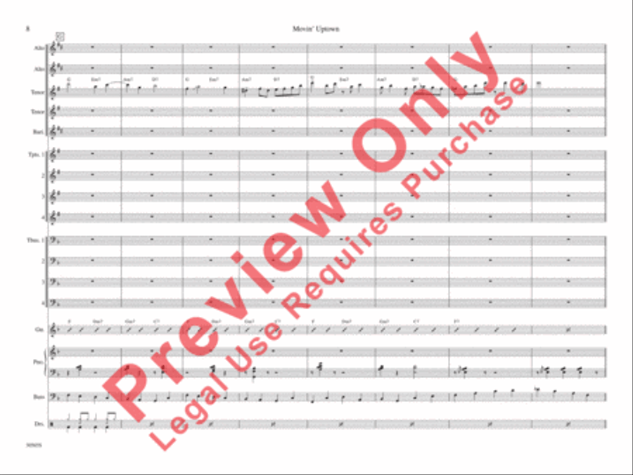 Movin' Uptown Movin' Uptown Jazz Ensemble scores gallery preview page 15