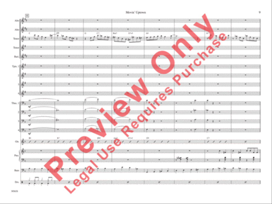 Movin' Uptown Movin' Uptown Jazz Ensemble scores gallery preview page 16