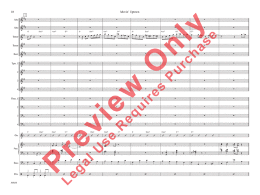 Movin' Uptown Movin' Uptown Jazz Ensemble scores gallery preview page 17