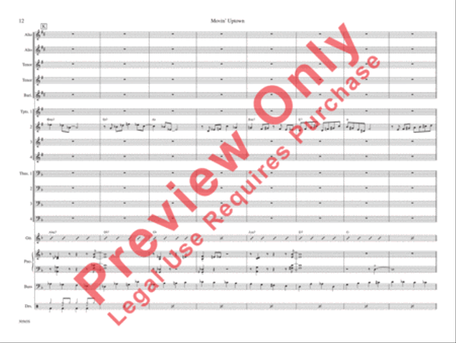 Movin' Uptown Movin' Uptown Jazz Ensemble scores gallery preview page 19