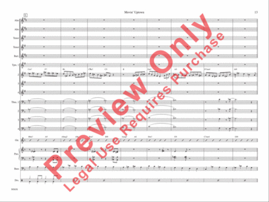 Movin' Uptown Movin' Uptown Jazz Ensemble scores gallery preview page 20