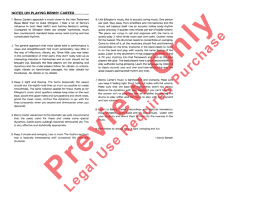 Movin' Uptown Movin' Uptown Jazz Ensemble scores gallery preview page 4