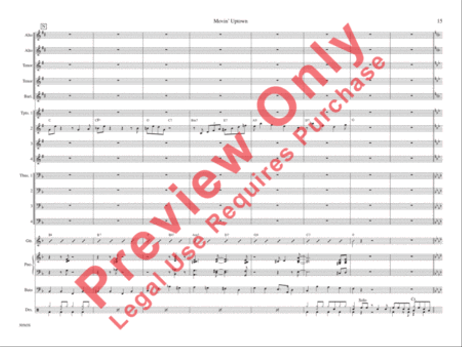 Movin' Uptown Movin' Uptown Jazz Ensemble scores gallery preview page 22