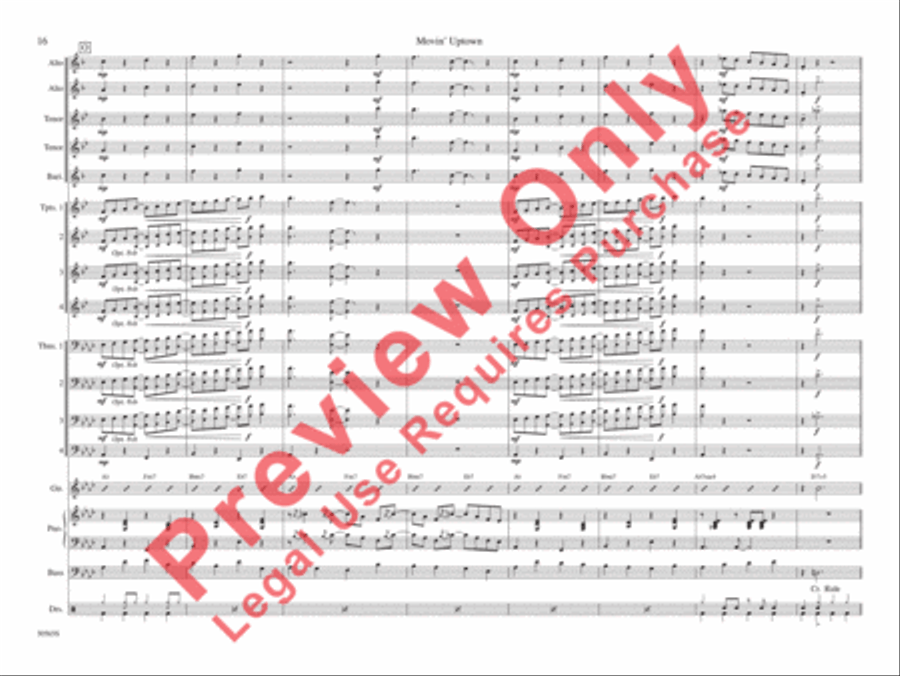 Movin' Uptown Movin' Uptown Jazz Ensemble scores gallery preview page 23