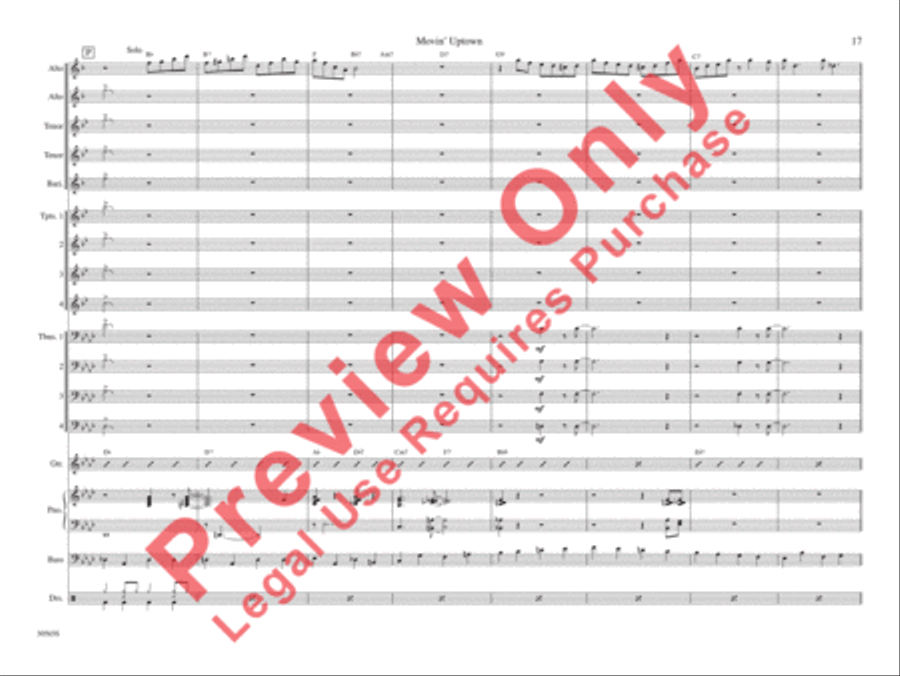 Movin' Uptown Movin' Uptown Jazz Ensemble scores gallery preview page 24