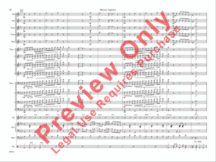 Movin' Uptown Movin' Uptown Jazz Ensemble scores gallery preview page 25