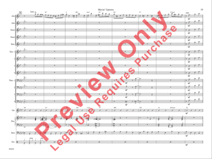Movin' Uptown Movin' Uptown Jazz Ensemble scores gallery preview page 26