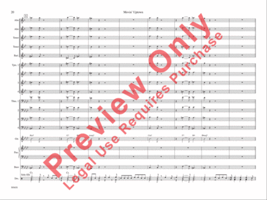 Movin' Uptown Movin' Uptown Jazz Ensemble scores gallery preview page 27