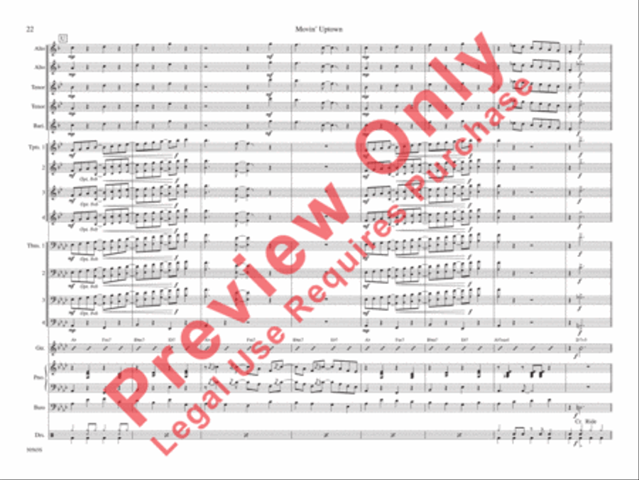 Movin' Uptown Movin' Uptown Jazz Ensemble scores gallery preview page 29