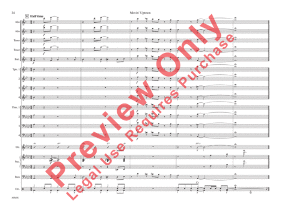 Movin' Uptown Movin' Uptown Jazz Ensemble scores gallery preview page 31