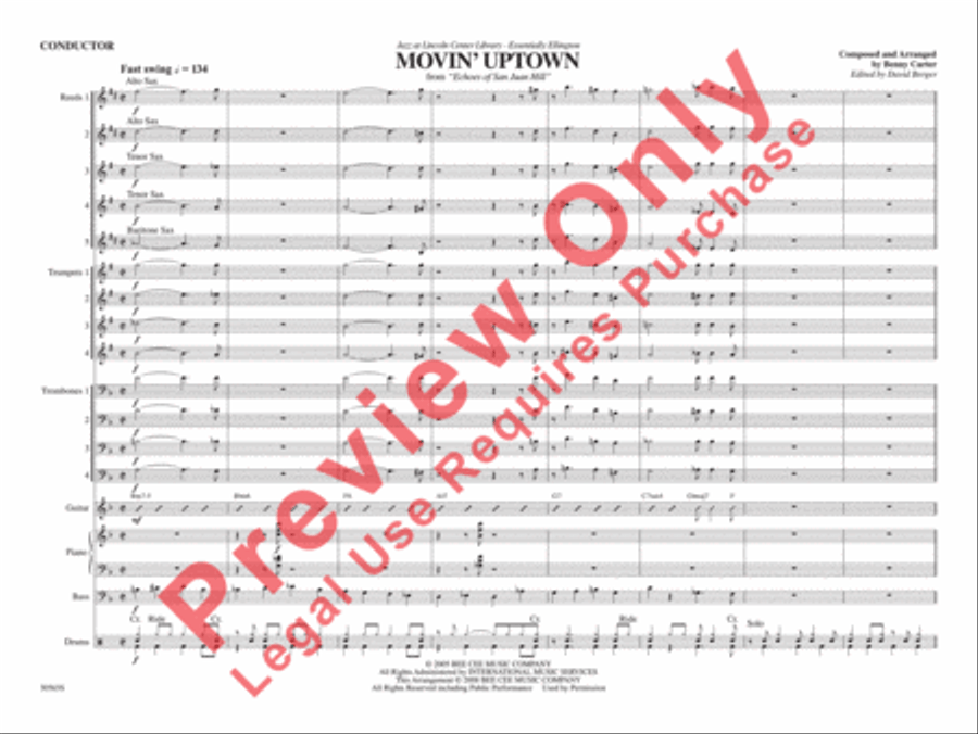Movin' Uptown Movin' Uptown Jazz Ensemble scores gallery preview page 8
