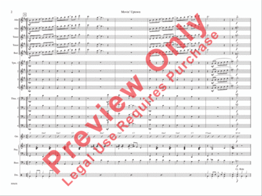 Movin' Uptown Movin' Uptown Jazz Ensemble scores gallery preview page 9
