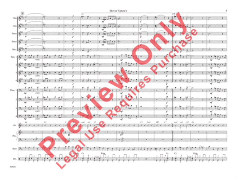 Movin' Uptown Movin' Uptown Jazz Ensemble scores gallery preview page 10