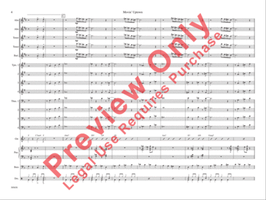 Movin' Uptown Movin' Uptown Jazz Ensemble scores gallery preview page 11
