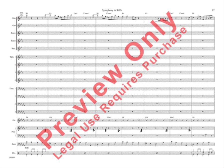 Symphony in Riffs Symphony in Riffs Jazz Ensemble scores gallery preview page 24