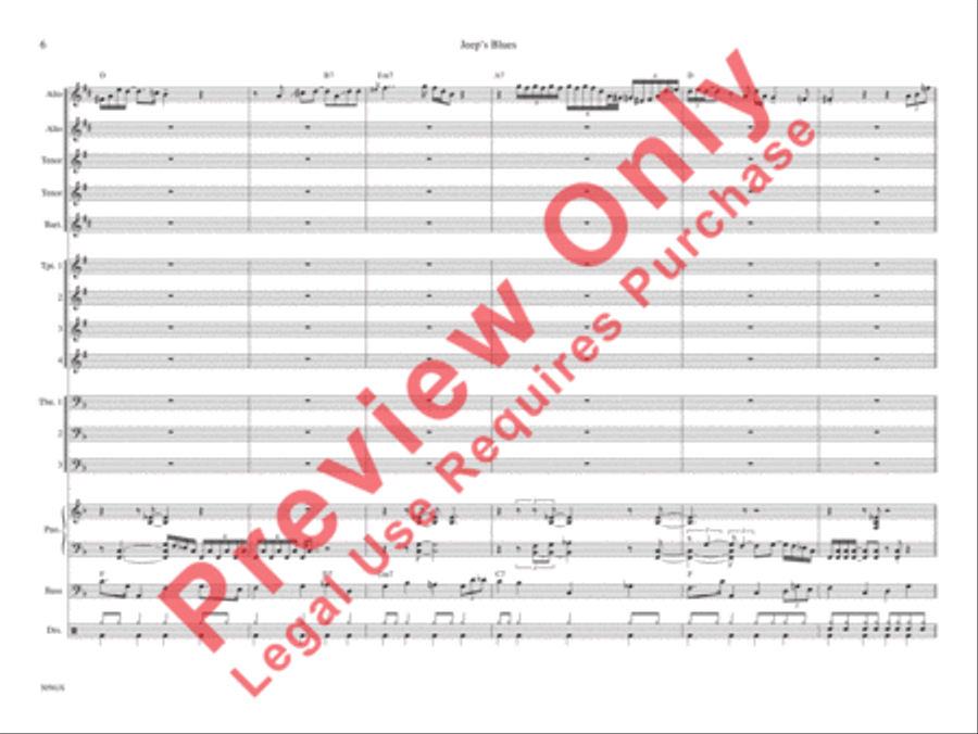 Jeep's Blues Jeep's Blues Jazz Ensemble scores gallery preview page 11