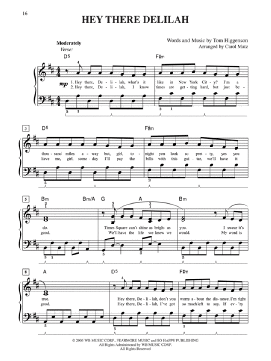 2008 Greatest Pop & Movie Hits Easy Piano scores gallery preview page 2