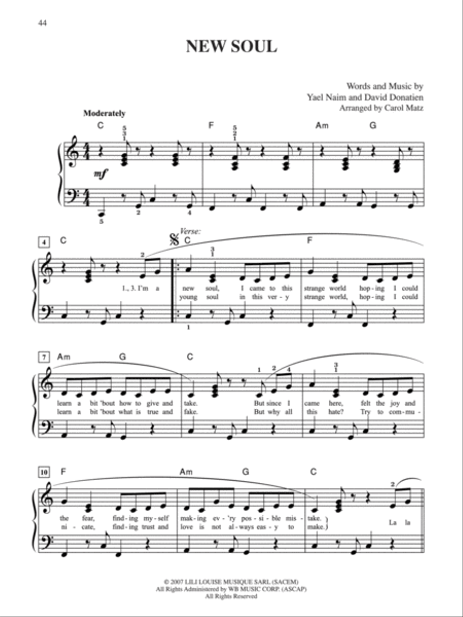 2008 Greatest Pop & Movie Hits Easy Piano scores gallery preview page 5