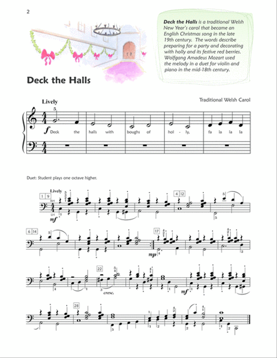 Premier Piano Course Christmas, Book 1B Piano Method scores gallery preview page 2