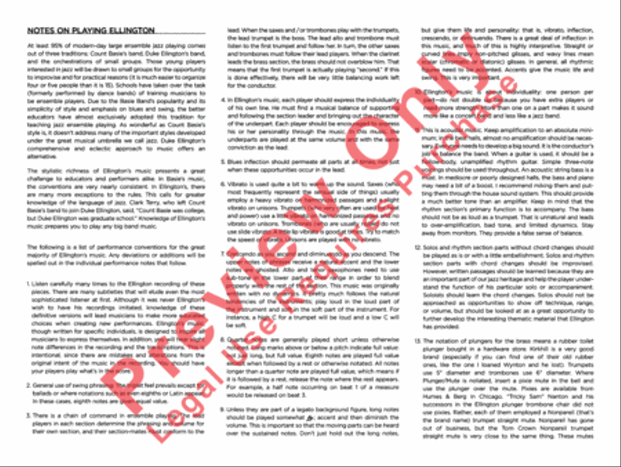 Jeep's Blues Jeep's Blues Jazz Ensemble scores gallery preview page 3
