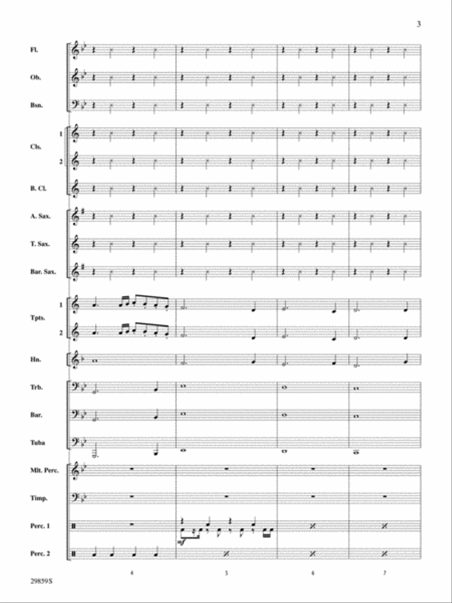 4 Minutes Concert Band scores gallery preview page 3