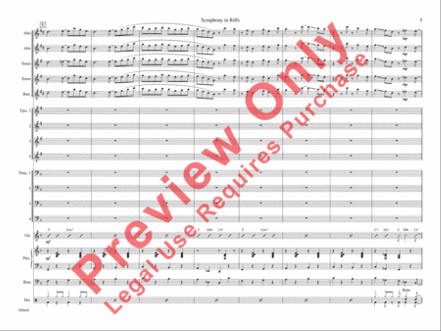Symphony in Riffs Symphony in Riffs Jazz Ensemble scores gallery preview page 12