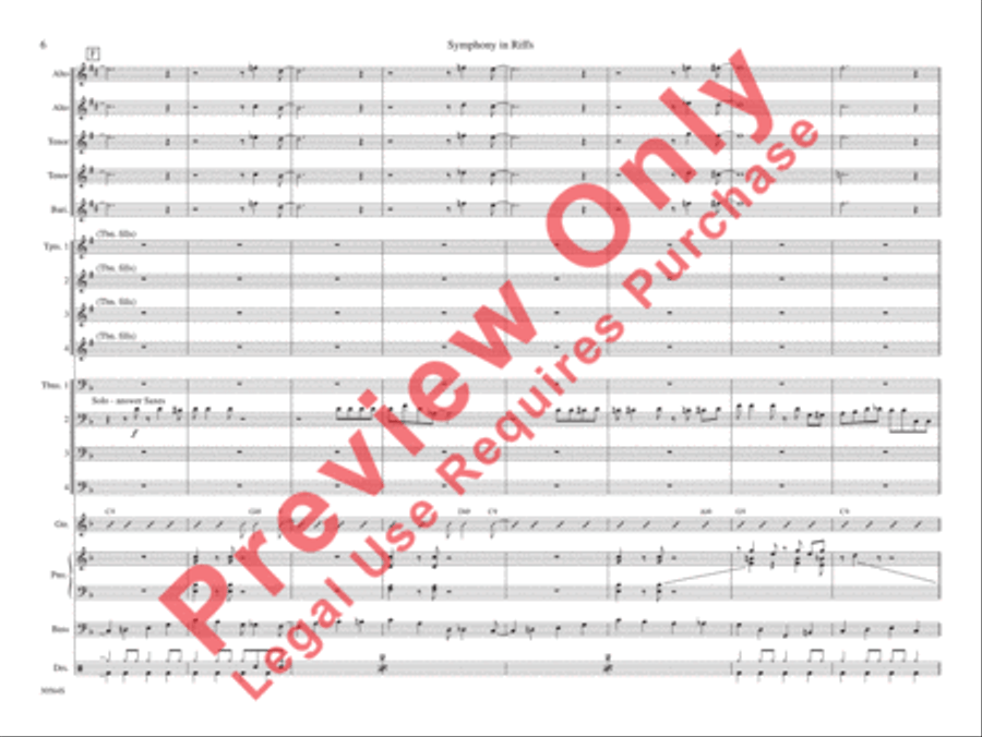 Symphony in Riffs Symphony in Riffs Jazz Ensemble scores gallery preview page 13