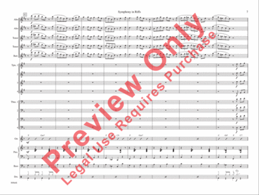Symphony in Riffs Symphony in Riffs Jazz Ensemble scores gallery preview page 14