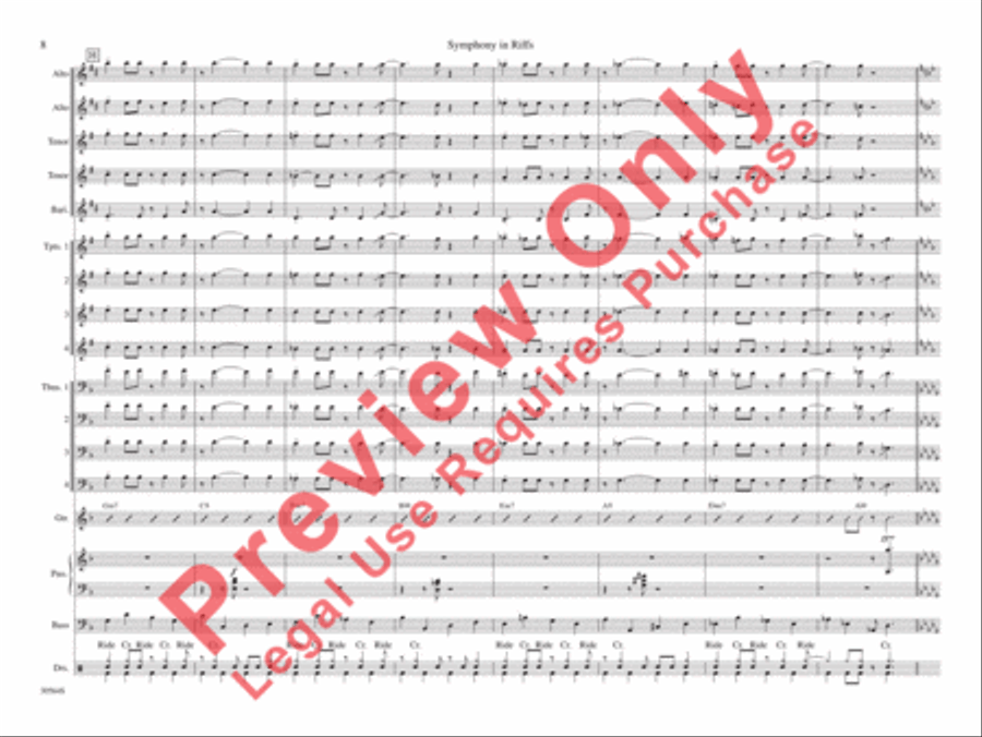 Symphony in Riffs Symphony in Riffs Jazz Ensemble scores gallery preview page 15