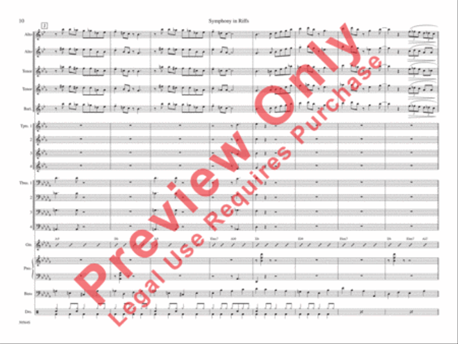 Symphony in Riffs Symphony in Riffs Jazz Ensemble scores gallery preview page 17