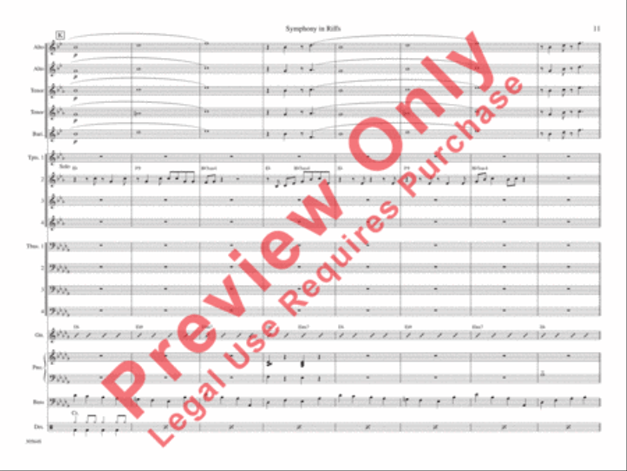 Symphony in Riffs Symphony in Riffs Jazz Ensemble scores gallery preview page 18