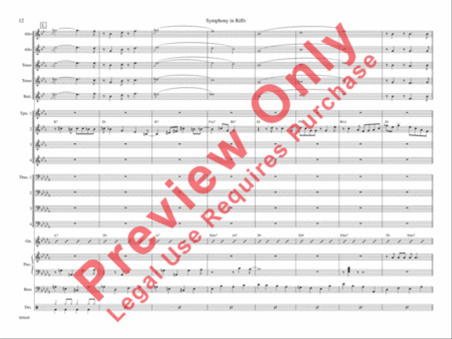Symphony in Riffs Symphony in Riffs Jazz Ensemble scores gallery preview page 19