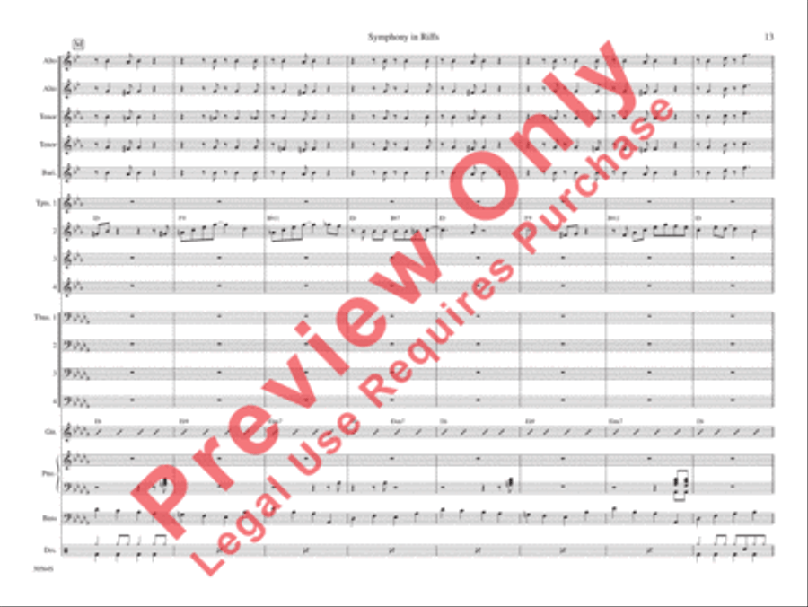 Symphony in Riffs Symphony in Riffs Jazz Ensemble scores gallery preview page 20